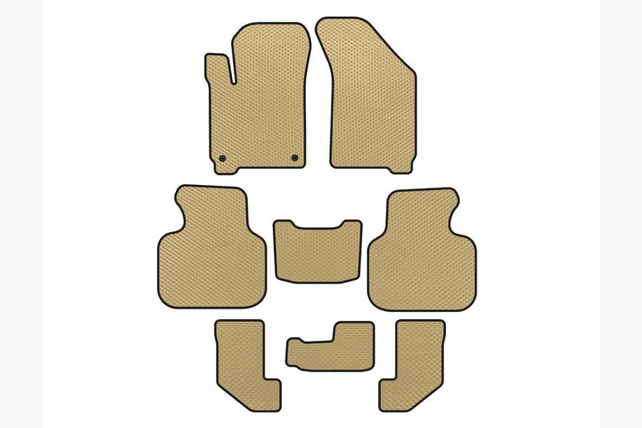 Dodge Journey 2008-2020 Tappetini EVA (2008-2011, 3 File, Beige) Foto 1