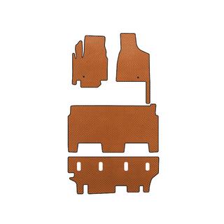 Tappetini EVA (2008-2020, 3 file, 8 posti/Allestimento SXT, Arancione) Dodge Grand Caravan V 2008-2020