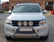 Volkswagen Amarok 2010-2022 Paraurti Anteriore WT003 (Acciaio Inox) foto 5