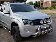 Volkswagen Amarok 2010-2022 Paraurti Anteriore WT003 (Acciaio Inox) foto 7