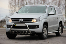 Volkswagen Amarok 2010-2022 Paraurti Anteriore WT003 (Acciaio Inox) foto 3