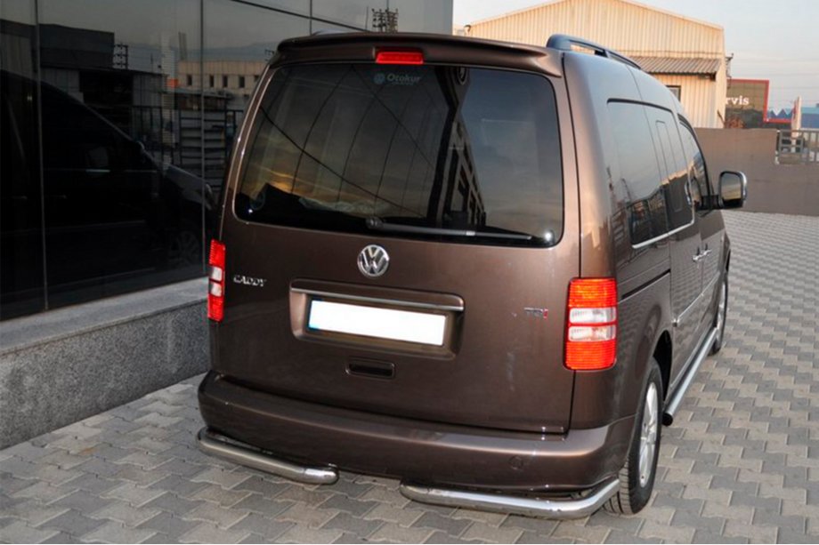 Volkswagen Caddy 2010-2015 Angolari posteriori AK003 (2 pz, acciaio inox) Image