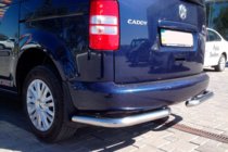 Volkswagen Caddy 2004-2010 Angolari posteriori AK003 (2 pz, acciaio inox) foto 3
