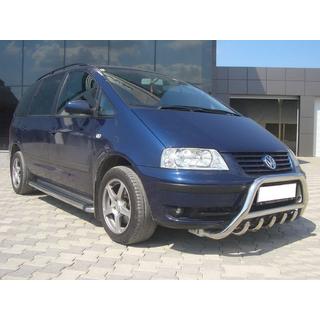 Paraurti Anteriore WT003 (Acciaio Inox) Volkswagen Sharan 1995-2010 foto 3