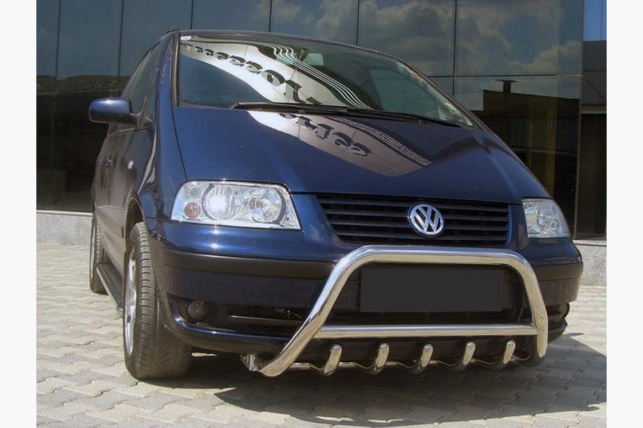 Volkswagen Sharan 1995-2010 Paraurti Anteriore WT003 (Acciaio Inox) Image