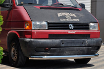 Volkswagen T4 Transporter 1990-2003 Protezione Anteriore ST008 (Acciaio Inox) foto 2