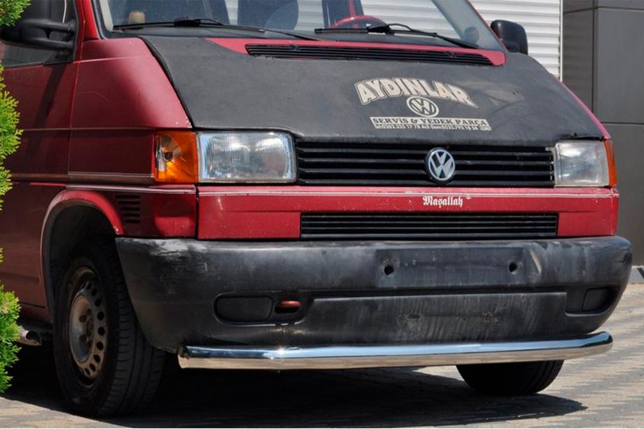 Volkswagen T4 Caravelle/Multivan 1990–2003 Protezione Anteriore ST008 (Acciaio Inox) Image