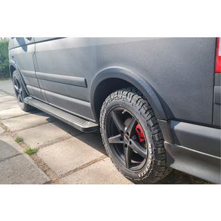 Pedane laterali tipo X5 nero (2 pz, alluminio) foto 4