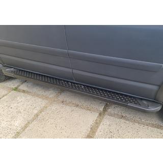 Pedane laterali tipo X5 nero (2 pz, alluminio) foto 3