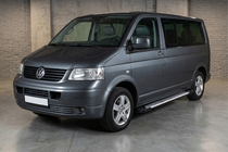 Volkswagen T5 Transporter 2003-2010 Pedane Laterali Line (2 pz, Alluminio) Passo Lungo foto 1