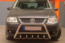 Volkswagen Touran 2003-2010 Paraurti Anteriore WT003 (Acciaio Inox) 60 mm, con scritta foto 2