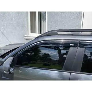 Deflettori finestrini con profilo cromato (4 pz, Niken) foto 4