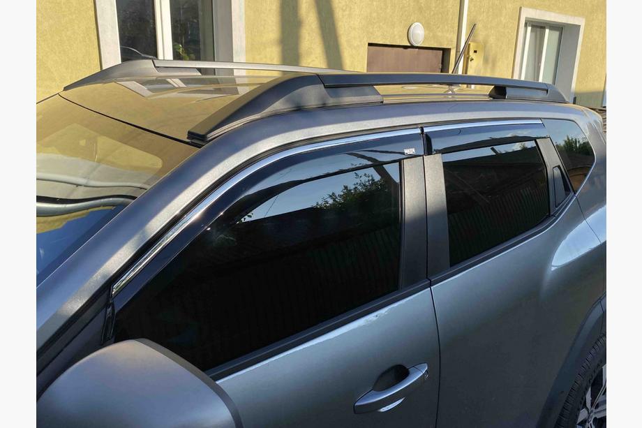 Dacia Duster 2024- Deflettori finestrini con profilo cromato (4 pz, Niken) Image