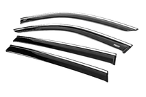 Skywell ET5/Skyworth EV6 2021- Deflettori finestrini con profilo cromato (4 pz, Niken) foto 3