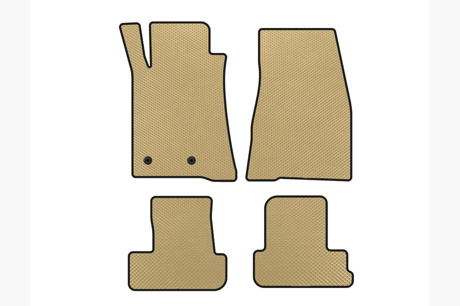 Ford Mustang 2005-2014 Tappetini EVA (2009-2014, GT, Cabrio, Beige) Image