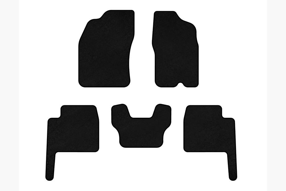 Dodge Durango 2004-2009 Tappetini in tessuto Premium (Nero) Image