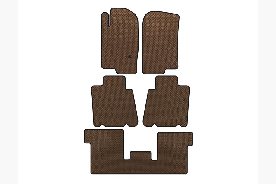 Ford Explorer 2001-2005 Tappetini EVA (3 File, Marrone) Image