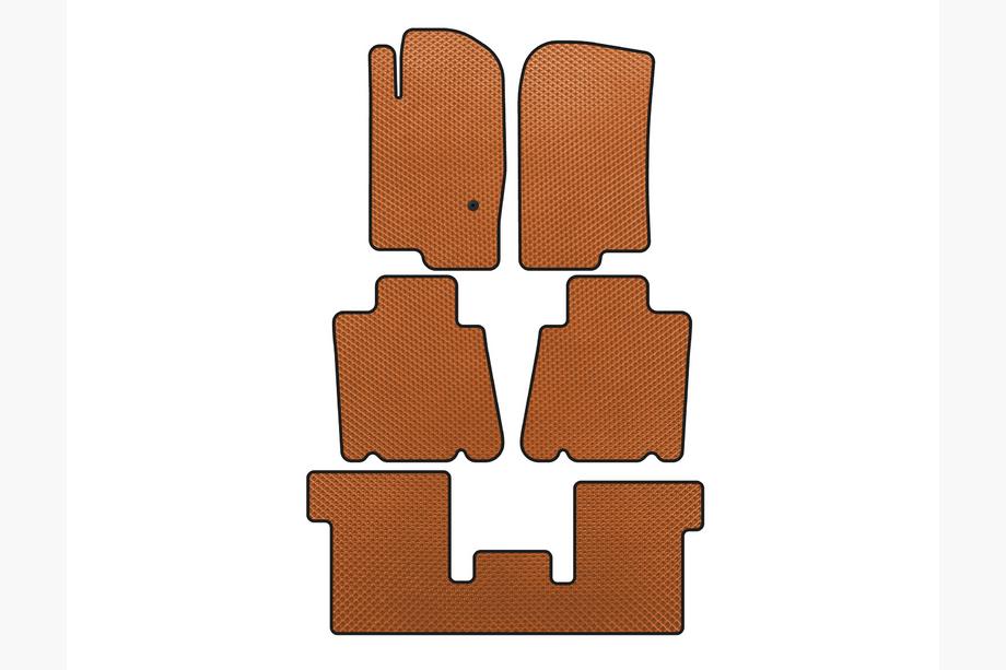 Ford Explorer 2001-2005 Tappetini EVA (3 File, Arancione) Image