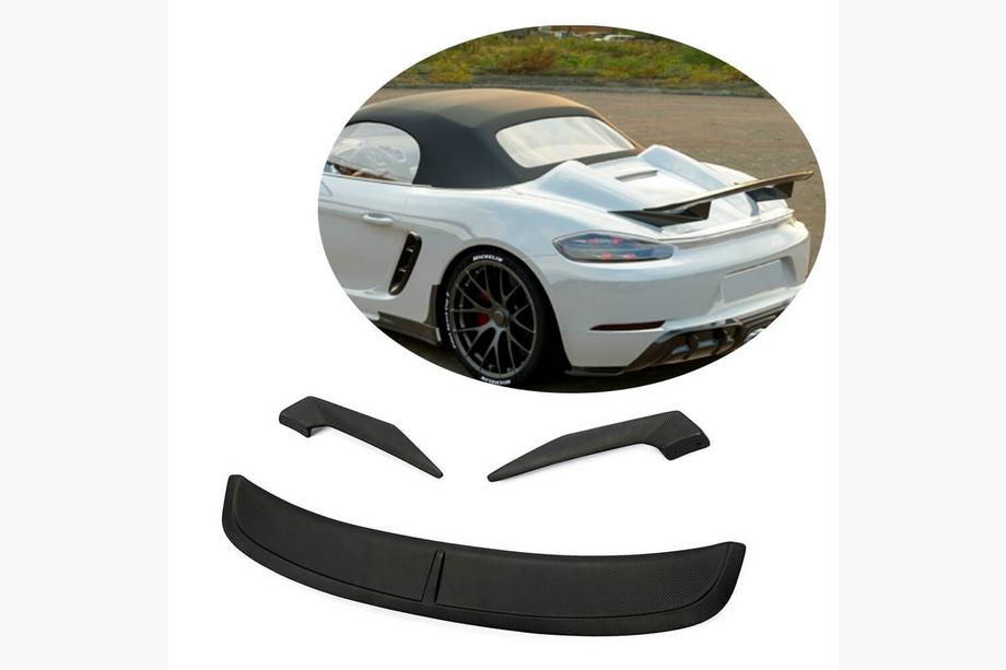 Porsche Boxster/Cayman 982 (718) 2016- Spoiler V3 (per Boxster, Carbonio) Image