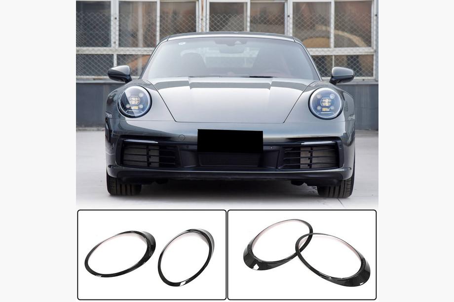 Porsche 911 (992) 2018– Coperture Fari (Carbonio) Foto 1