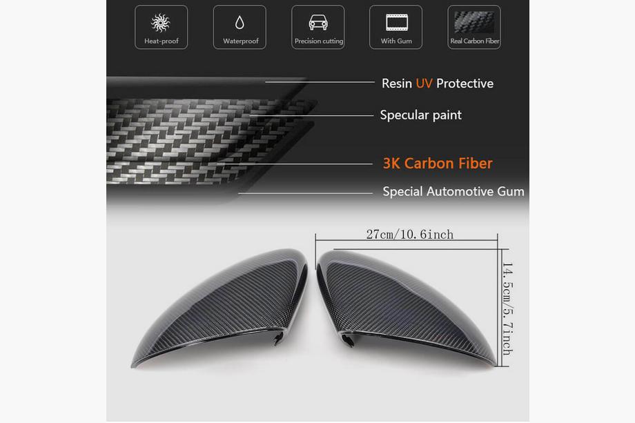 Porsche Cayenne 2010-2017 Cover Specchietti (2010-2014, Carbonio) Foto 4
