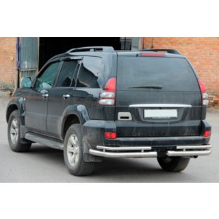 Angolari posteriori doppi AK003-1 (2 pz, acciaio inox) Toyota Land Cruiser Prado 120 2002-2009 foto 1