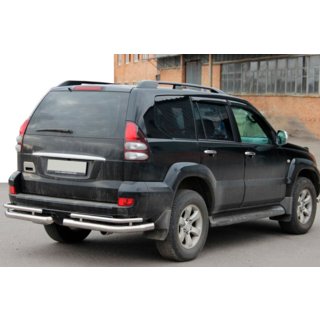 Angolari posteriori doppi AK003-1 (2 pz, acciaio inox) Toyota Land Cruiser Prado 120 2002-2009 foto 3