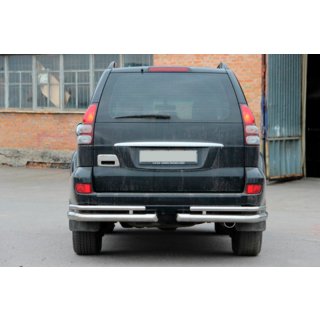 Angolari posteriori doppi AK003-1 (2 pz, acciaio inox) Toyota Land Cruiser Prado 120 2002-2009 foto 2