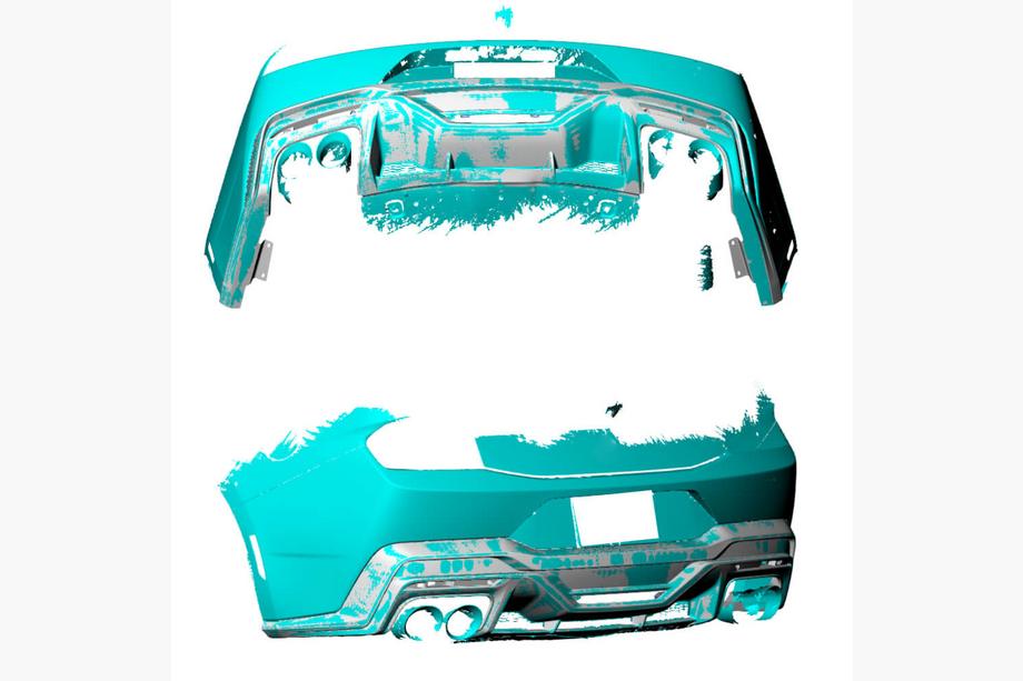 Ford Mustang 2024- Diffusore Paraurti Posteriore (Carbonio) Foto 2