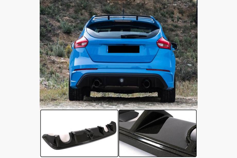 Ford Focus III 2011-2017 Diffusore Paraurti Posteriore (per RS 2015-2017, Carbonio) Foto 1