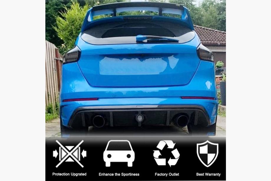 Ford Focus III 2011-2017 Diffusore Paraurti Posteriore (per RS 2015-2017, Carbonio) Foto 2