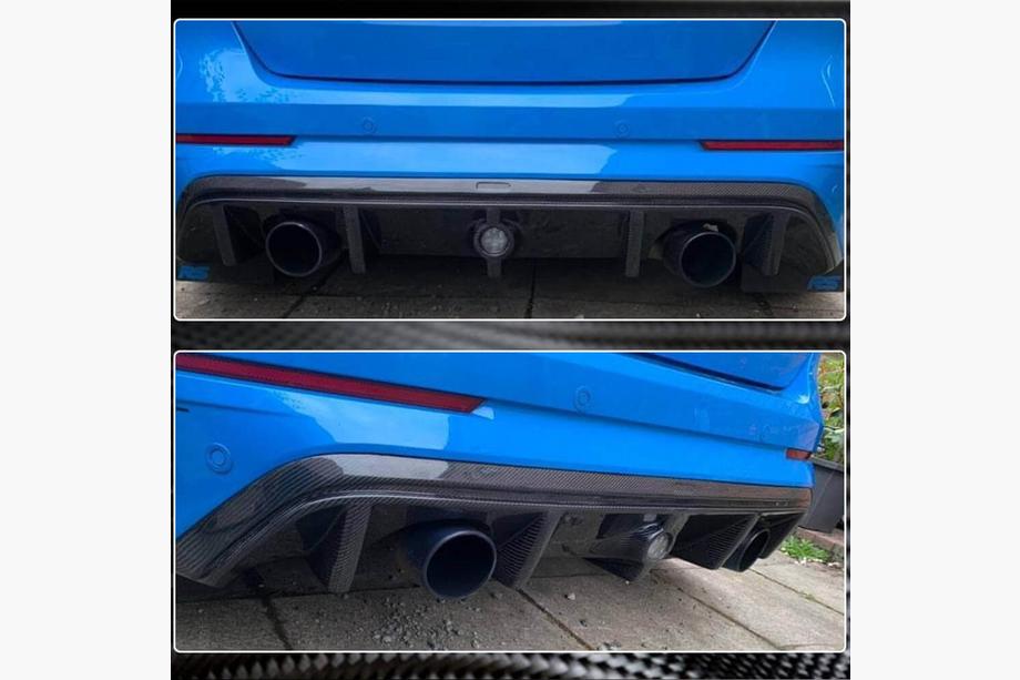 Ford Focus III 2011-2017 Diffusore Paraurti Posteriore (per RS 2015-2017, Carbonio) Foto 3