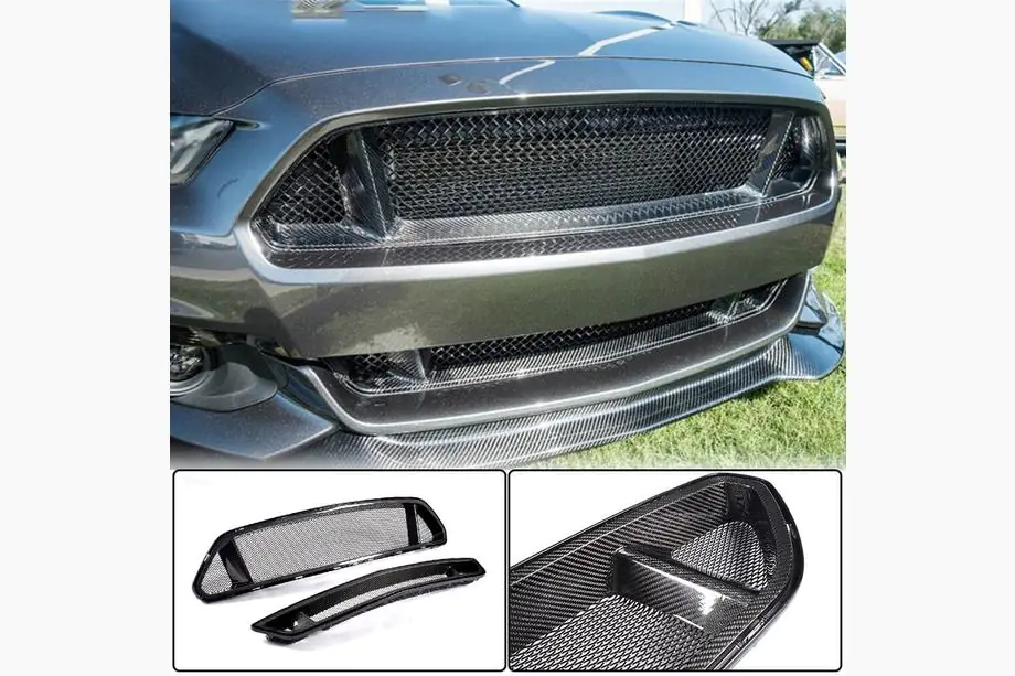 Ford Mustang 2015-2023 Griglia anteriore (2015-2017, Carbonio) Image