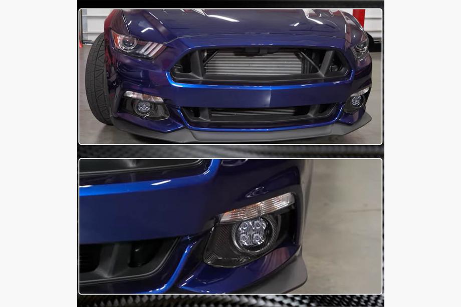 Ford Mustang 2015-2023 Cover Fendinebbia in Carbonio V2 (2015-2017) Foto 3