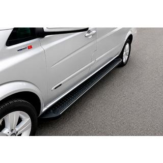 Pedane Laterali Tipo X5 Nero (2 pz, Alluminio) foto 1