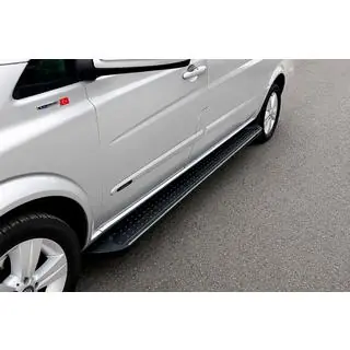 Pedane Laterali Tipo X5 Nero (2 pz, Alluminio) foto 1