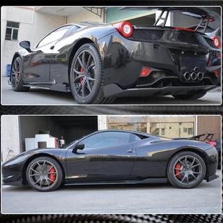 Minigonne Laterali (2011-2013, Carbonio) Ferrari 458 Italia 2009-2015 foto 4