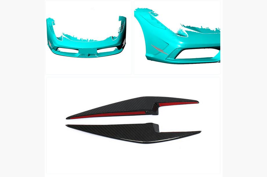 Ferrari 458 Italia 2009-2015 Coperture Paraurti Anteriore in Carbonio (2014-2015) Foto 2