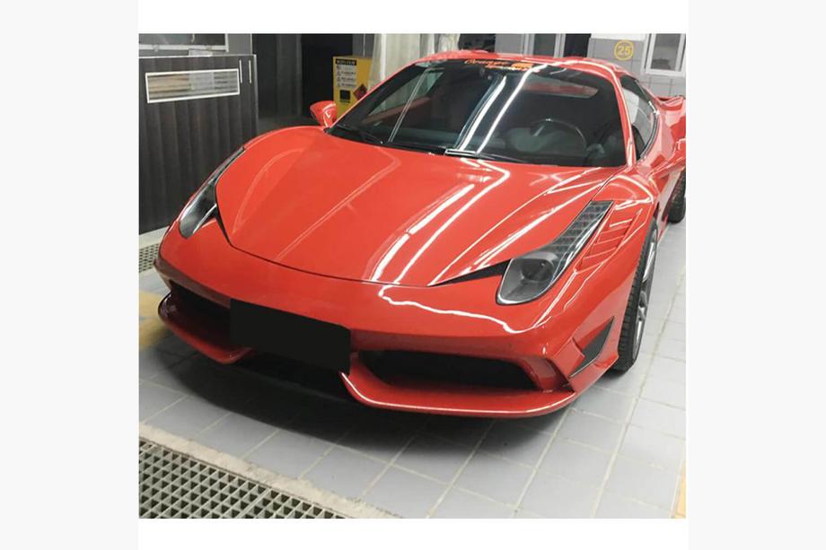 Ferrari 458 Italia 2009-2015 Coperture Paraurti Anteriore in Carbonio (2014-2015) Foto 3
