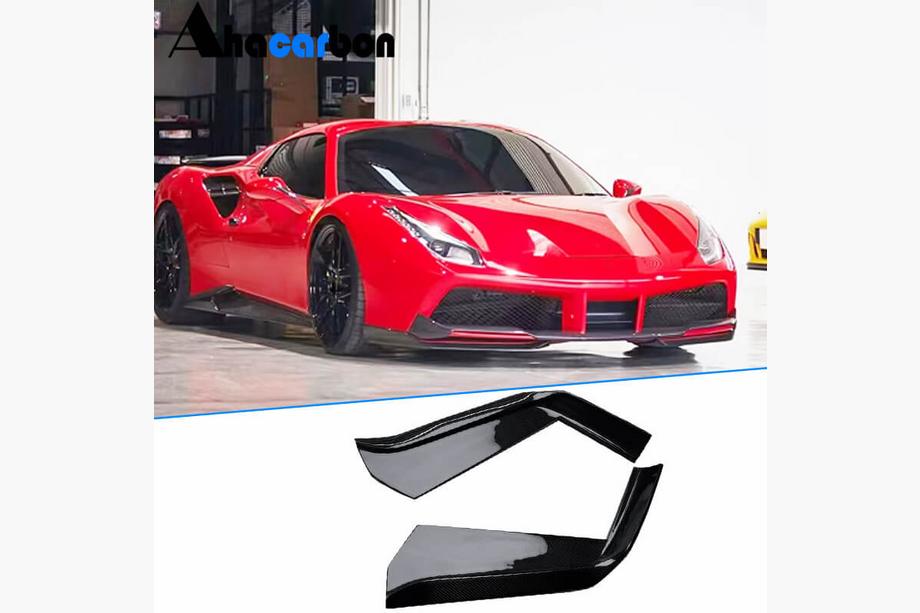 Ferrari 488 GTB 2015-2019 Flap Paraurti Anteriore in Carbonio (2015-2019) Foto 1