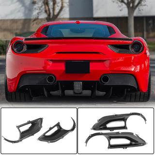 Coperture Fanali Posteriori (2015-2017, Carbonio) Ferrari 488 GTB 2015-2019 foto 1