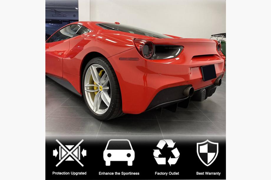 Ferrari 488 GTB 2015-2019 Coperture Fanali Posteriori (2015-2017, Carbonio) Foto 2