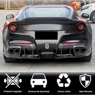 Diffusore Paraurti Posteriore (2012-2014, Carbonio) foto 3