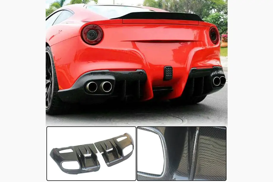 Ferrari F12 Berlinetta 2012-2017 Diffusore Paraurti Posteriore (2012-2014, Carbonio) Foto 2