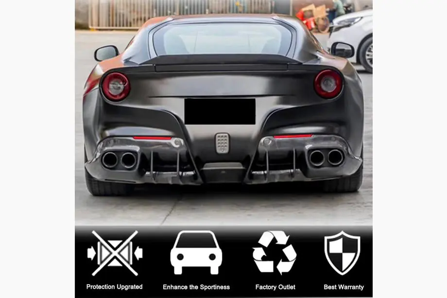 Ferrari F12 Berlinetta 2012-2017 Diffusore Paraurti Posteriore (2012-2014, Carbonio) Foto 3