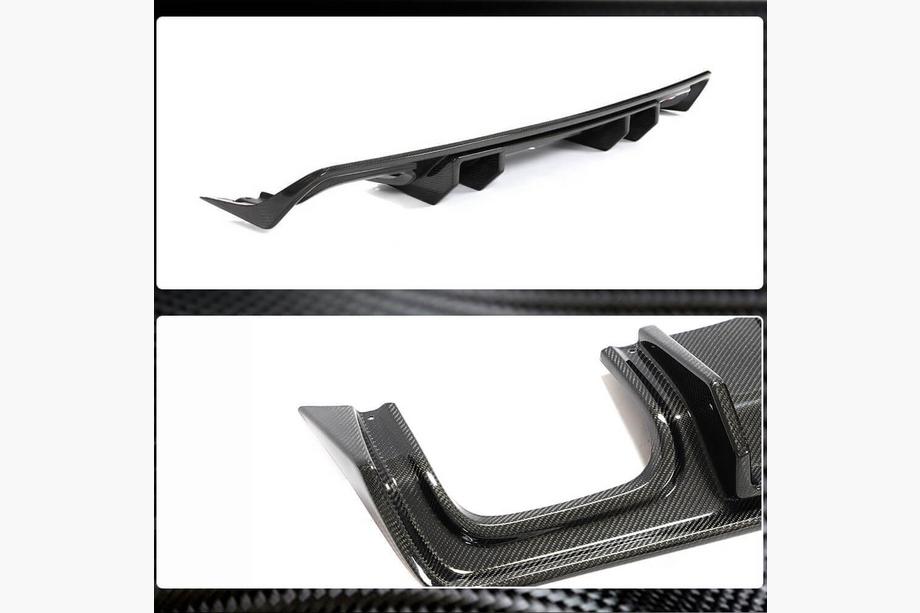 Dodge Challenger 2008-2023 Diffusore paraurti posteriore (2015-2023, Carbonio) Foto 3