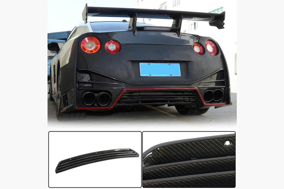 Nissan GT-R 2008-2025 Diffusore Paraurti Posteriore (2009-2015, Carbonio) Foto 1