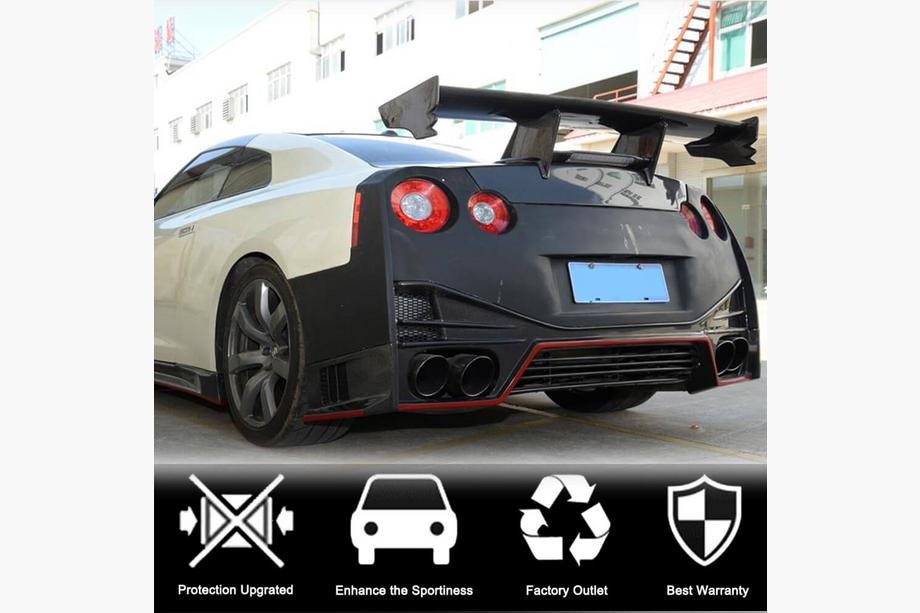 Nissan GT-R 2008-2025 Diffusore Paraurti Posteriore (2009-2015, Carbonio) Foto 3