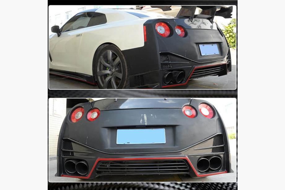 Nissan GT-R 2008-2025 Diffusore Paraurti Posteriore (2009-2015, Carbonio) Foto 4