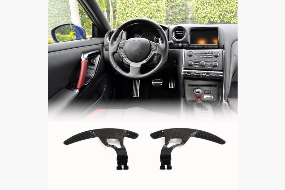 Nissan GT-R 2008-2025 Palette cambio in carbonio (2009-2015) Image
